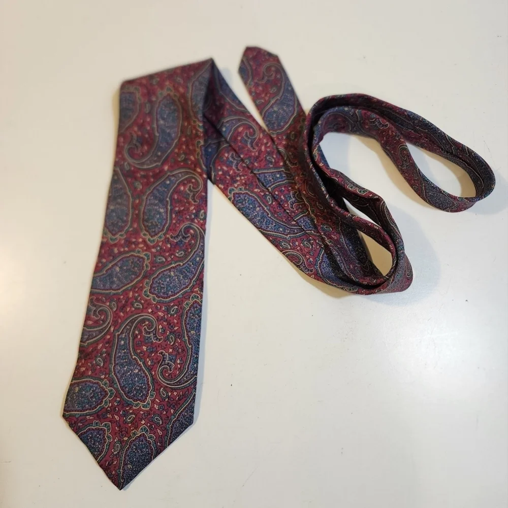 Yves Saint Laurent Neck Vintage Presley 100% Silk Men's Neck